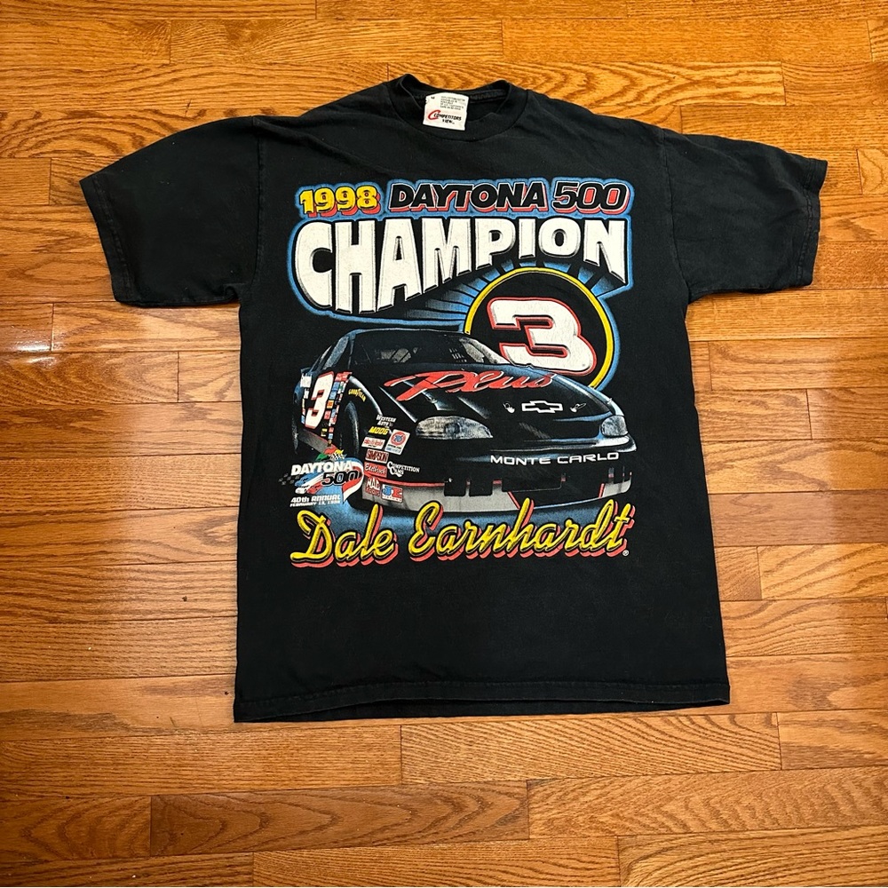 Vintage 1998 Daytona 500 Dale Earnhardt racing T-shirt size medium